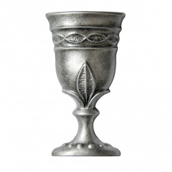 Cupa argintie marmura reconstituita8x15 cm