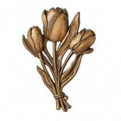 Bronz Tulipan Viragdisz m 18 cm