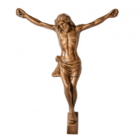Krisztus Bronz Keresztrefeszites 14x11 cm