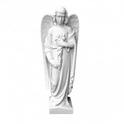 Marvany porbol angyal szobor 64x21x20 cm
