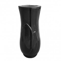 Vaza Aluminiu Neagra Inaltime 24 x Latime 10 cm
