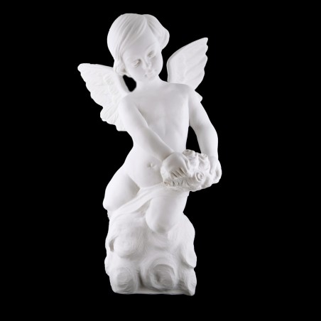 Marvany porbol angyal szobor 42x23x20 cm