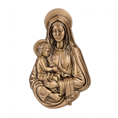 Figura Fecioara Maria si Isus Bronz