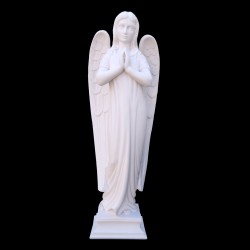 Marvany porbol angyal szobor 38x14x12 cm