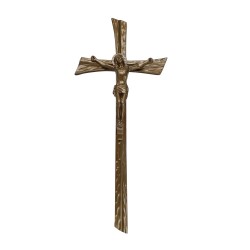 Cruce aluminiu cu Isus 40 cm